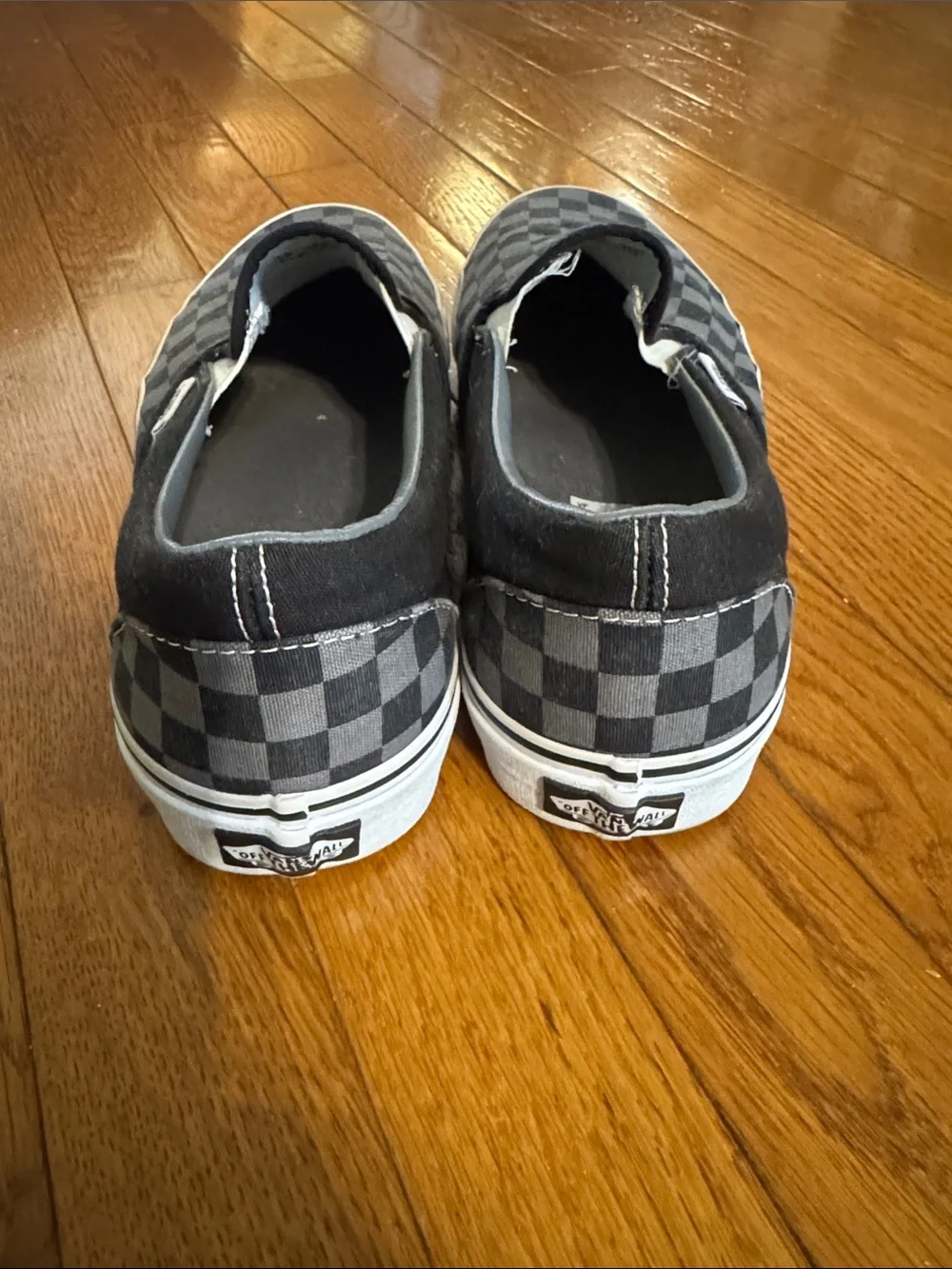 Vans Checkerboard Slip-on in Black and Gray
